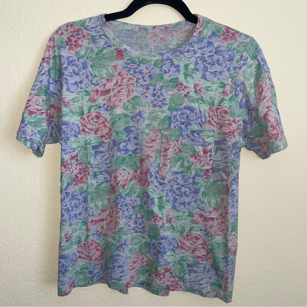 floral pocket tee